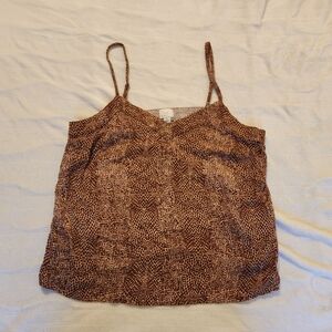 Womens giraffe print tank top M